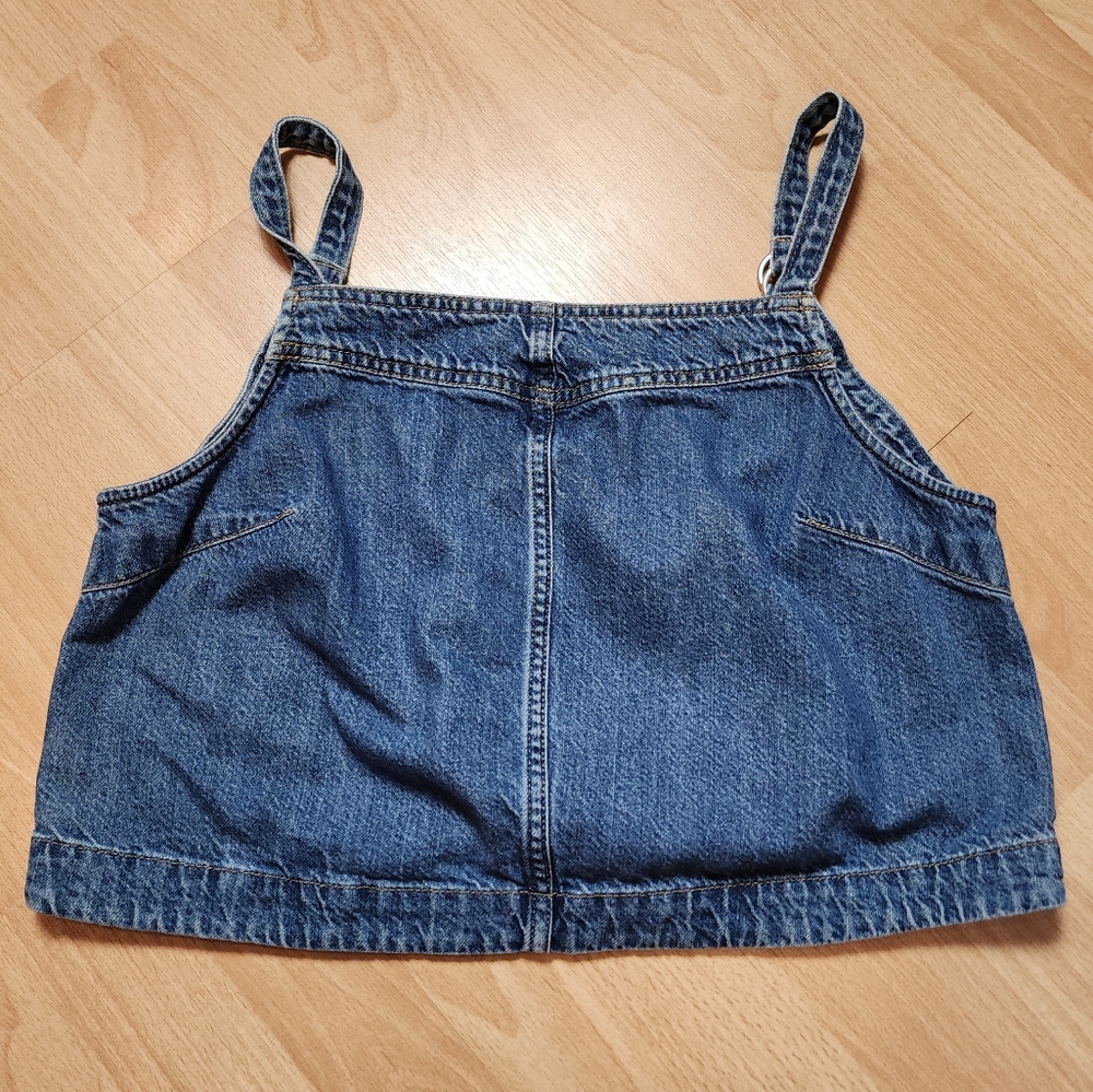 Gap Denim Crop Tank Top Sleeveless Top Size Medium - Picture 8 of 16